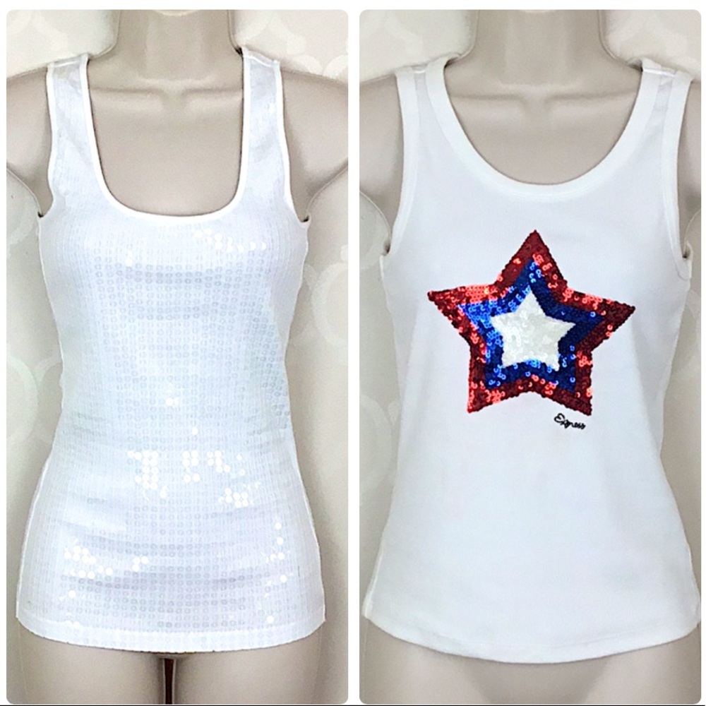 EXPRESS SEQUIN TANK TOPS BUNDLE